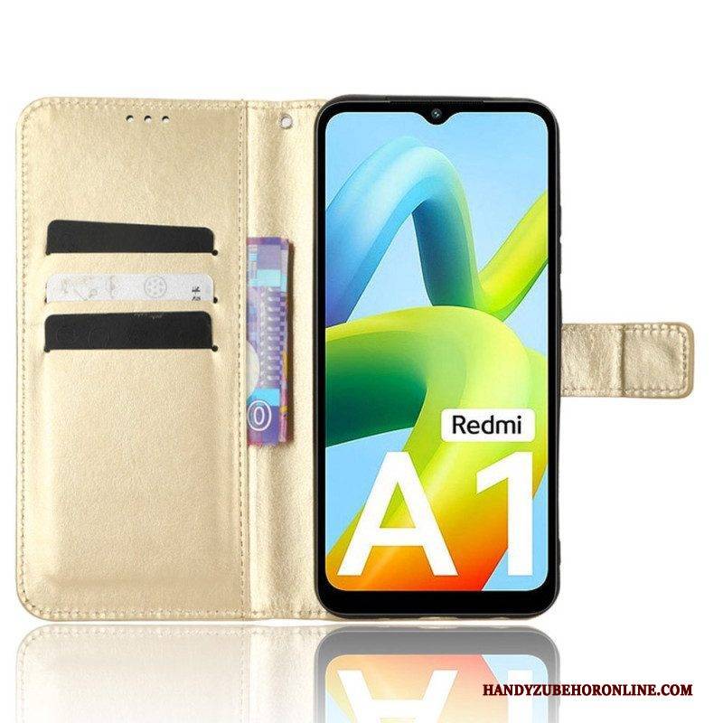 Flip Case Für Xiaomi Redmi A1 Auffälliges Kunstleder