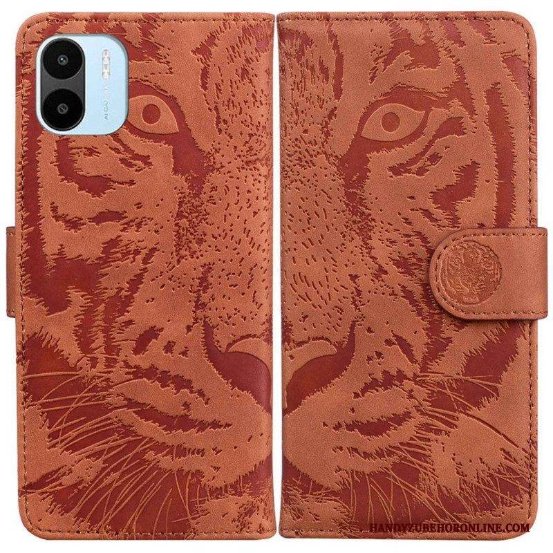 Flip Case Für Xiaomi Redmi A1 Tiger-fußabdruck