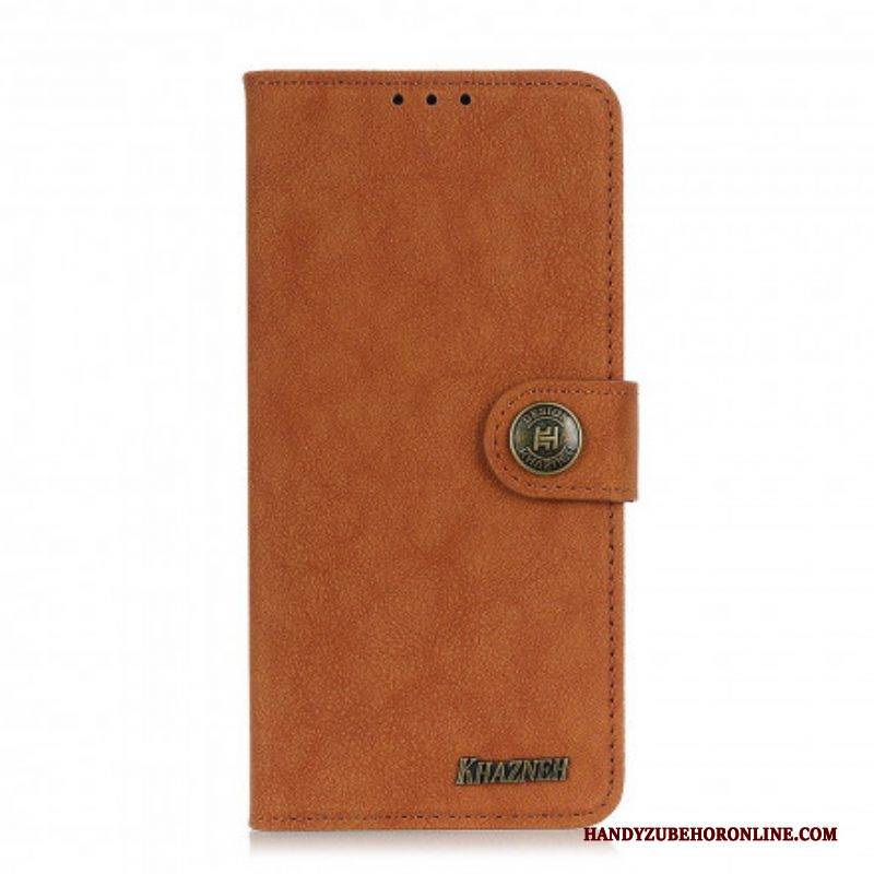 Flip Case Für Xiaomi Redmi Note 10 / 10S Khazneh Retro Spaltleder