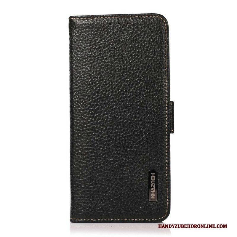 Flip Case Für Xiaomi Redmi Note 10 / 10S Lychee-leder Khazneh Rfid