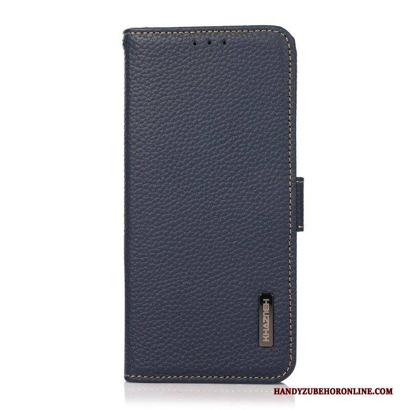 Flip Case Für Xiaomi Redmi Note 10 / 10S Lychee-leder Khazneh Rfid