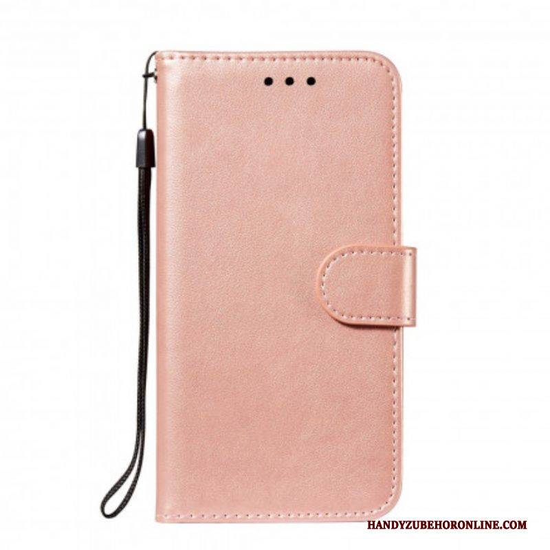 Flip Case Für Xiaomi Redmi Note 10 / 10S Monochromer Lederstil