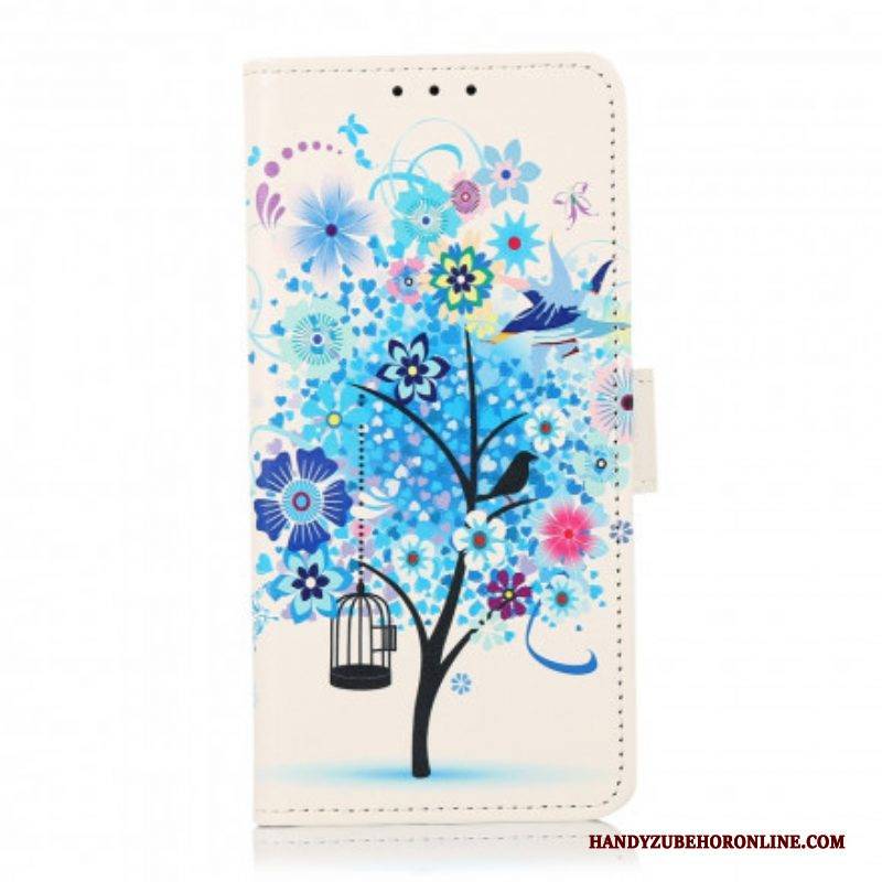 Flip Case Für Xiaomi Redmi Note 10 5G Blühender Baum