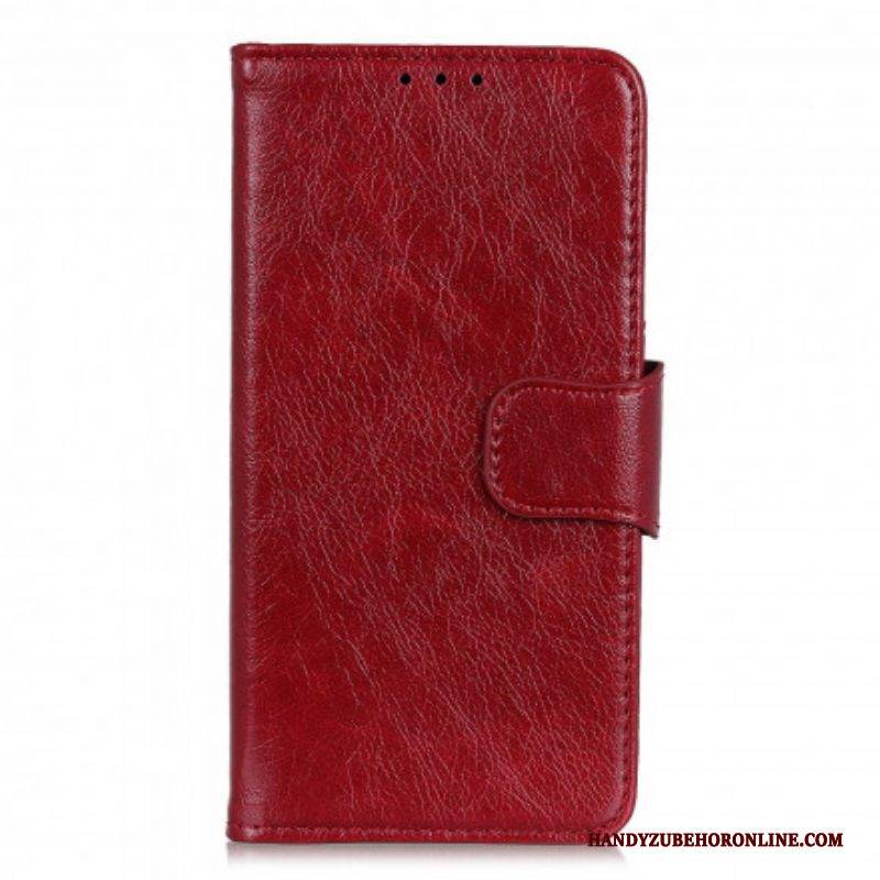 Flip Case Für Xiaomi Redmi Note 10 5G Gespaltenes Nappaleder