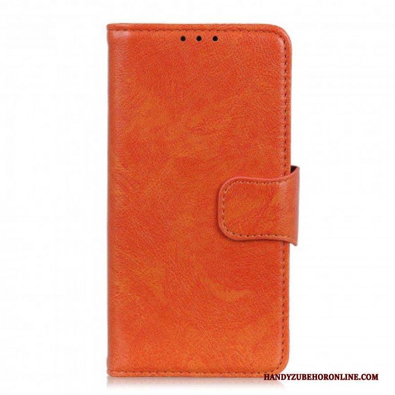 Flip Case Für Xiaomi Redmi Note 10 5G Gespaltenes Nappaleder