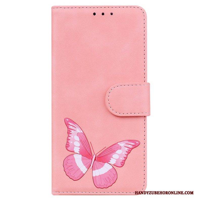 Flip Case Für Xiaomi Redmi Note 10 Pro Hautberührender Schmetterling