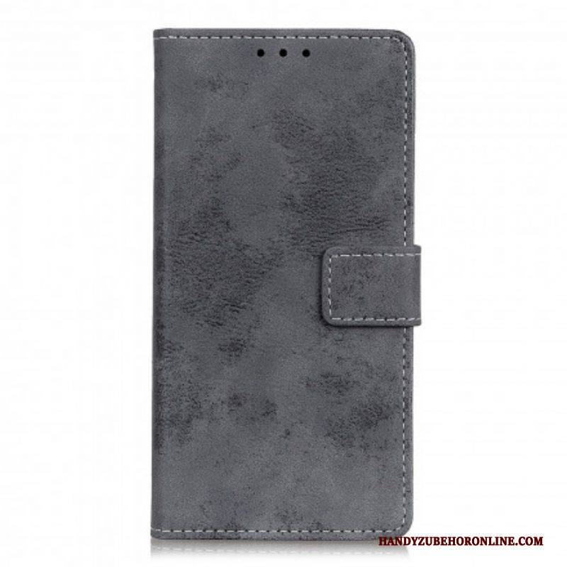 Flip Case Für Xiaomi Redmi Note 10 Pro Vintage-ledereffekt