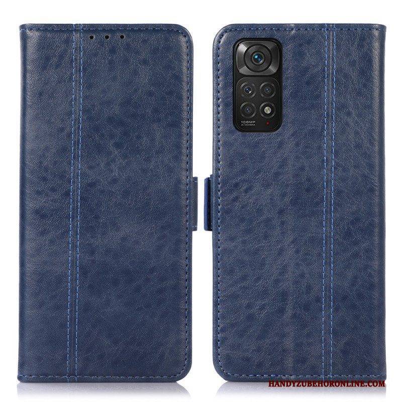 Flip Case Für Xiaomi Redmi Note 11 / 11S Dezente Nähte