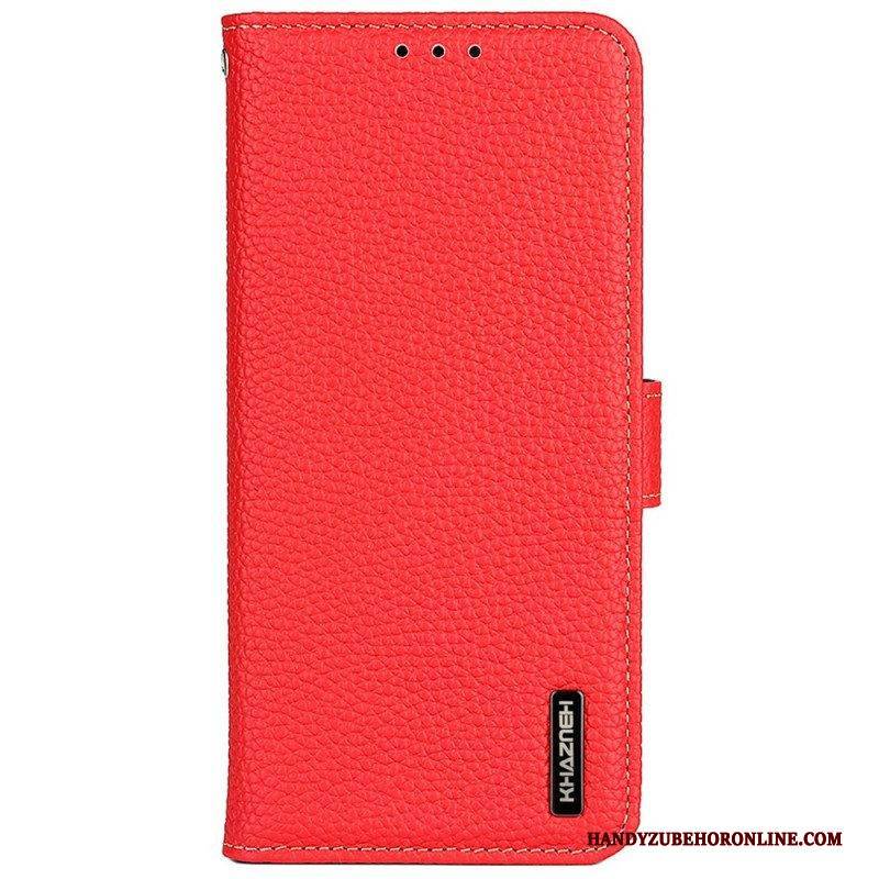 Flip Case Für Xiaomi Redmi Note 11 / 11S Khazneh Litschi-leder