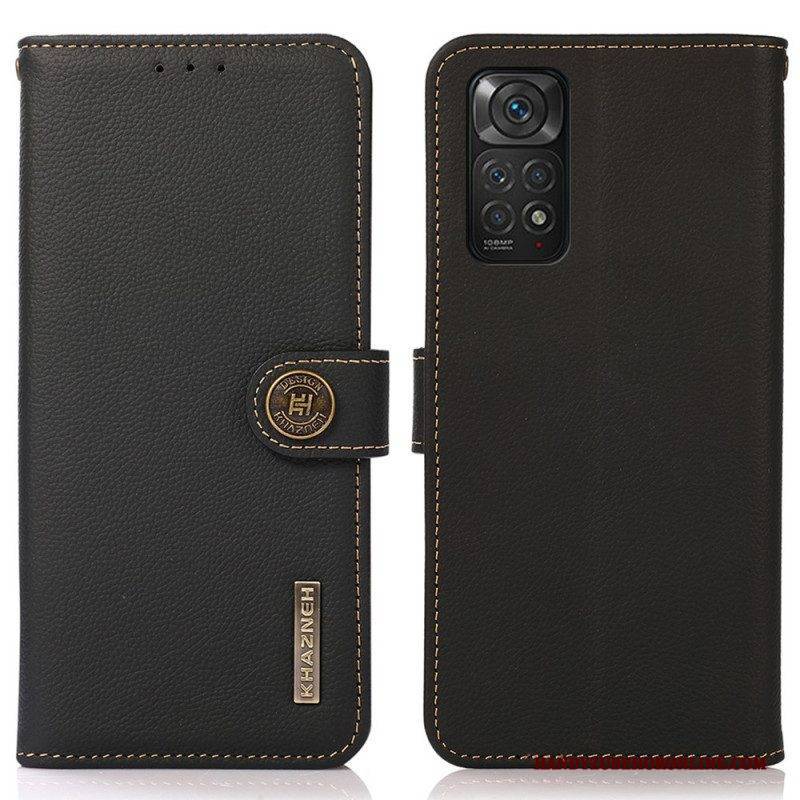 Flip Case Für Xiaomi Redmi Note 11 / 11S Khazneh Rfid-echtleder