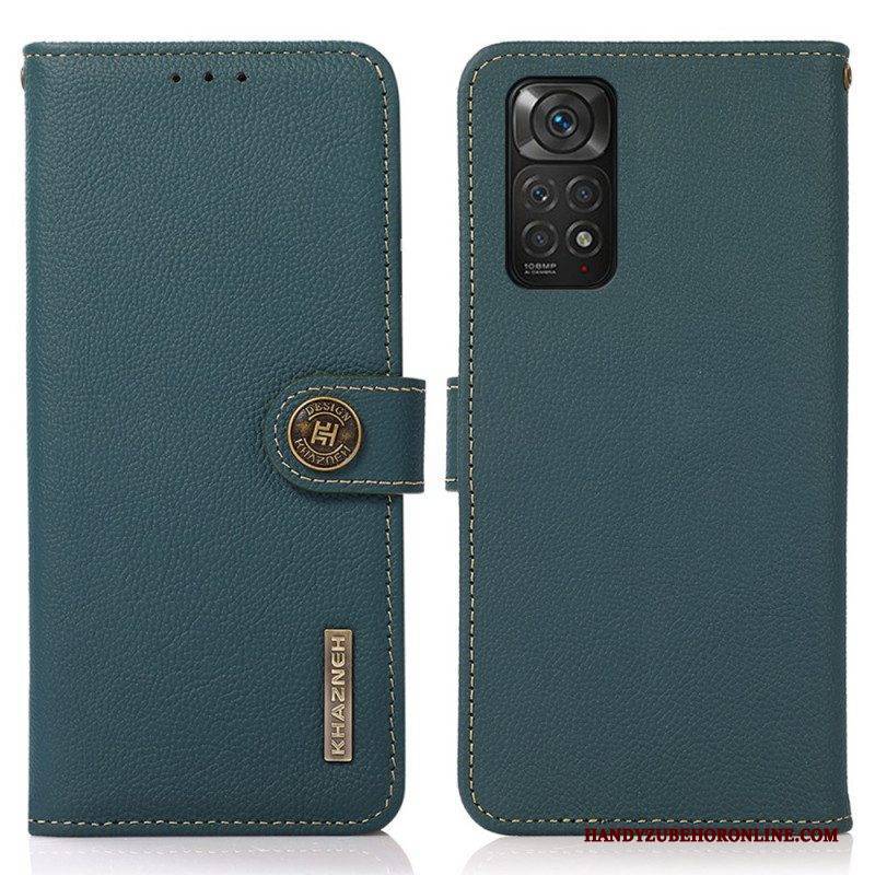 Flip Case Für Xiaomi Redmi Note 11 / 11S Khazneh Rfid-echtleder