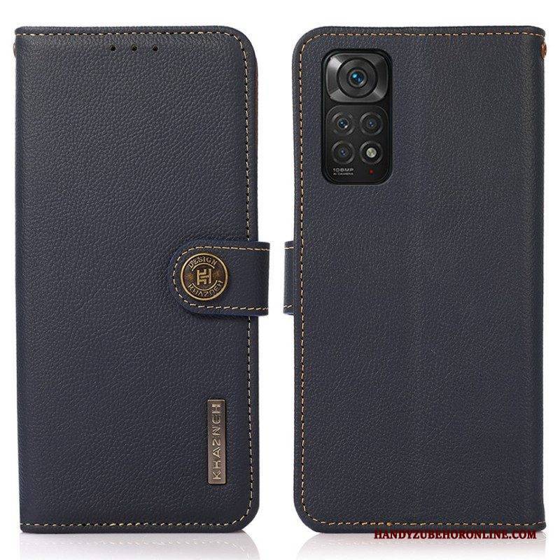 Flip Case Für Xiaomi Redmi Note 11 / 11S Khazneh Rfid-echtleder