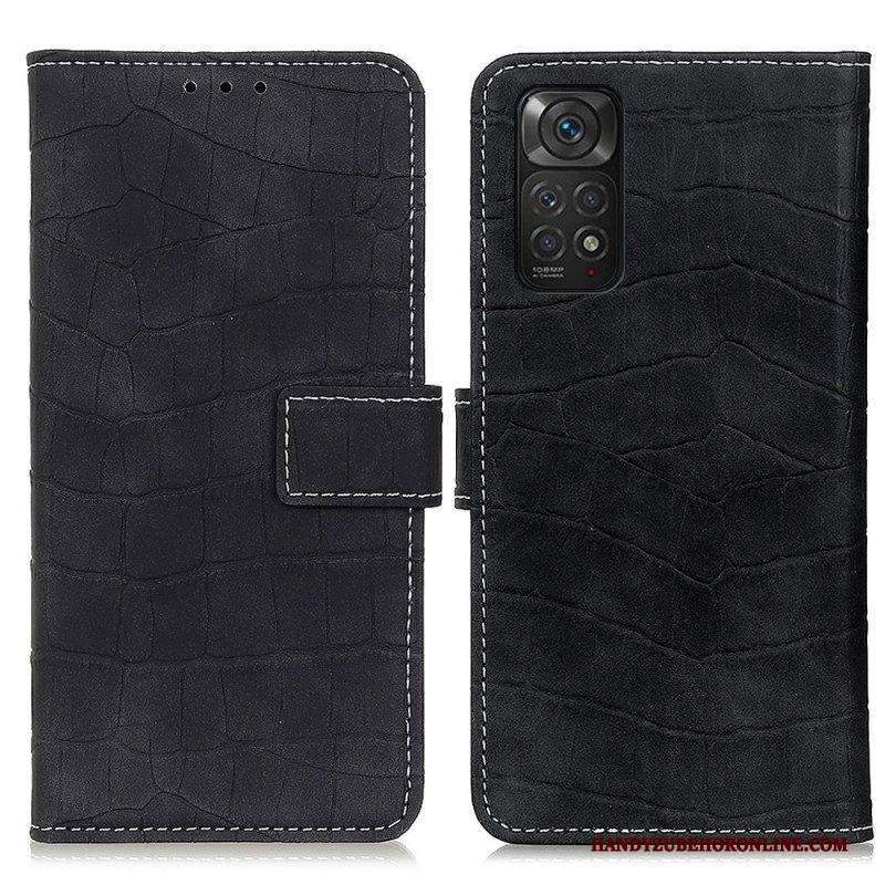 Flip Case Für Xiaomi Redmi Note 11 / 11S Krokodilkraft