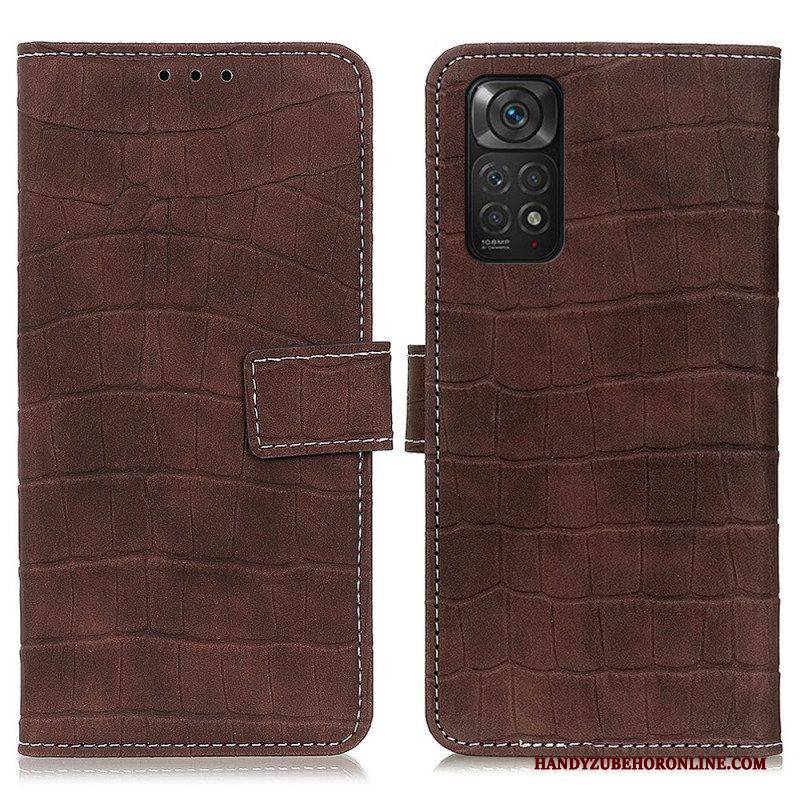 Flip Case Für Xiaomi Redmi Note 11 / 11S Krokodilkraft