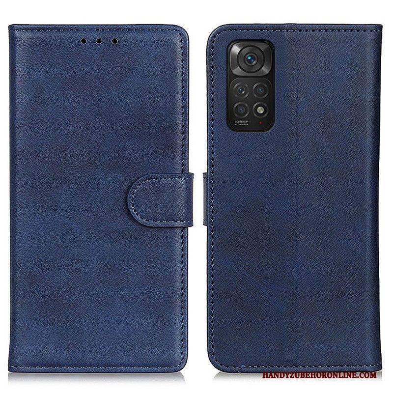 Flip Case Für Xiaomi Redmi Note 11 / 11S Retro-mattledereffekt