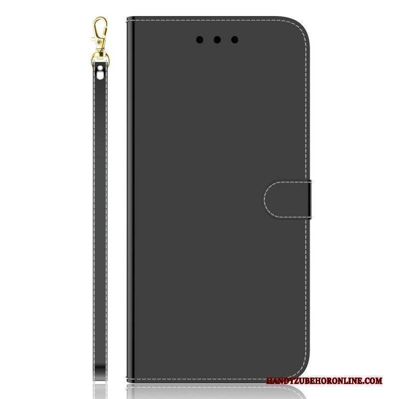 Flip Case Für Xiaomi Redmi Note 11 Pro / 11 Pro 5G Spiegelabdeckung Aus Kunstleder