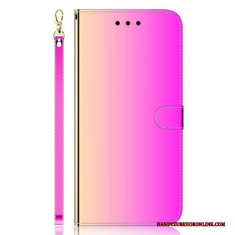 Flip Case Für Xiaomi Redmi Note 11 Pro / 11 Pro 5G Spiegelabdeckung Aus Kunstleder