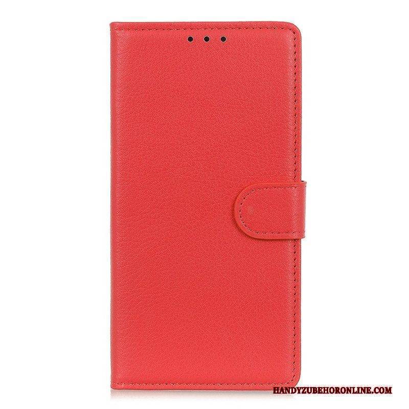 Flip Case Für Xiaomi Redmi Note 11 Pro / 11 Pro 5G Traditionelles Litschi-kunstleder