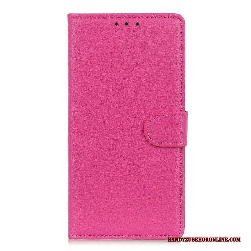 Flip Case Für Xiaomi Redmi Note 11 Pro / 11 Pro 5G Traditionelles Litschi-kunstleder