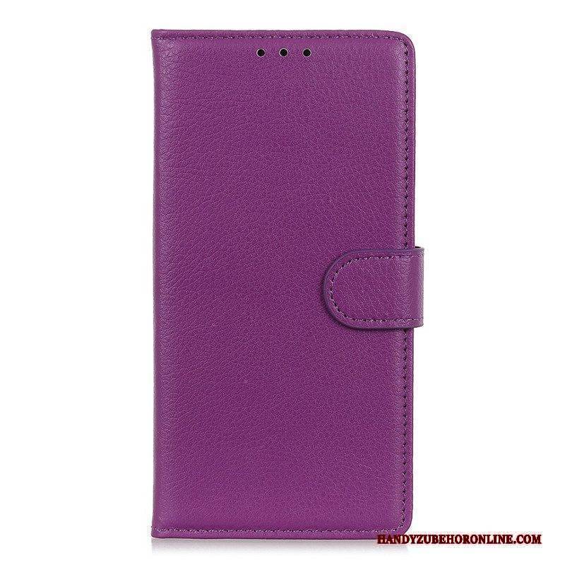 Flip Case Für Xiaomi Redmi Note 11 Pro / 11 Pro 5G Traditionelles Litschi-kunstleder