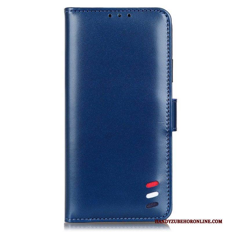 Flip Case Für Xiaomi Redmi Note 11 Pro Plus 5G Dreifarbiger Ledereffekt