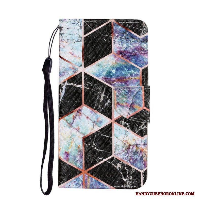 Flip Case Für Xiaomi Redmi Note 11 Pro Plus 5G Geometrischer Marmorstil