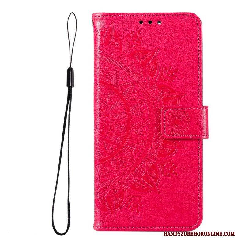 Flip Case Für Xiaomi Redmi Note 11 Pro Plus 5G Sonnenmandala