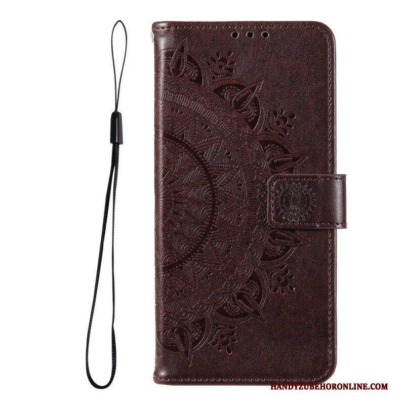 Flip Case Für Xiaomi Redmi Note 11 Pro Plus 5G Sonnenmandala