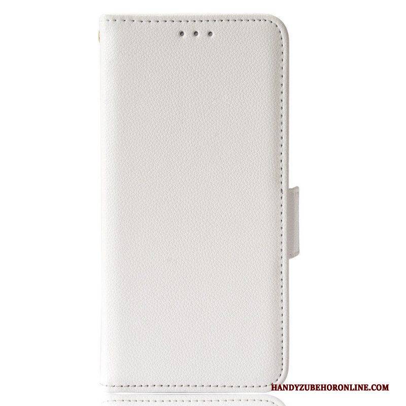 Flip Case Für Xiaomi Redmi Note 11 Pro Plus 5G Traditionelles Litschi-kunstleder