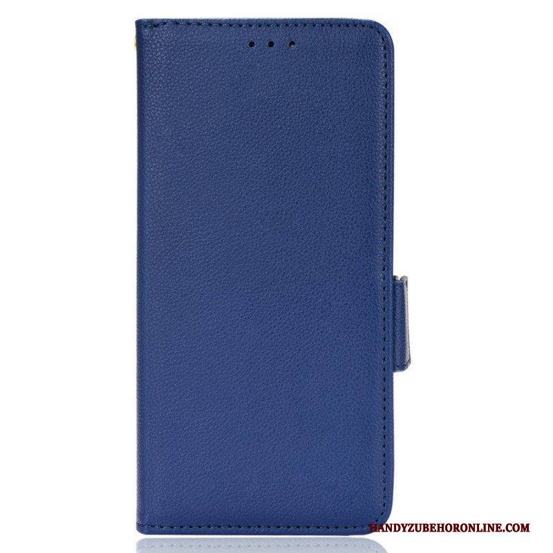 Flip Case Für Xiaomi Redmi Note 11 Pro Plus 5G Traditionelles Litschi-kunstleder