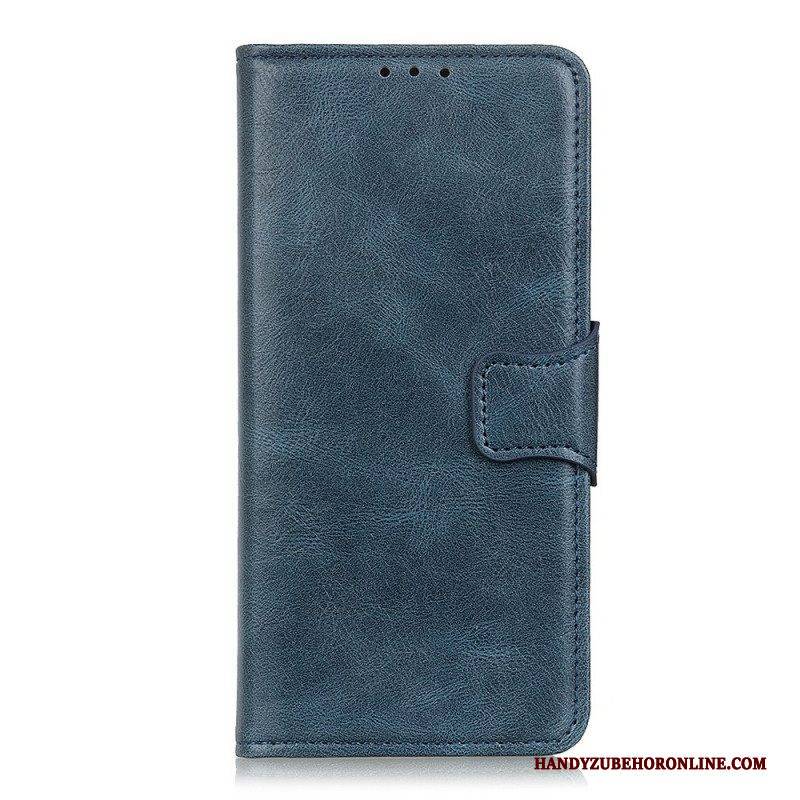 Flip Case Für Xiaomi Redmi Note 11 Pro Plus 5G Wendeverschluss Aus Spaltleder