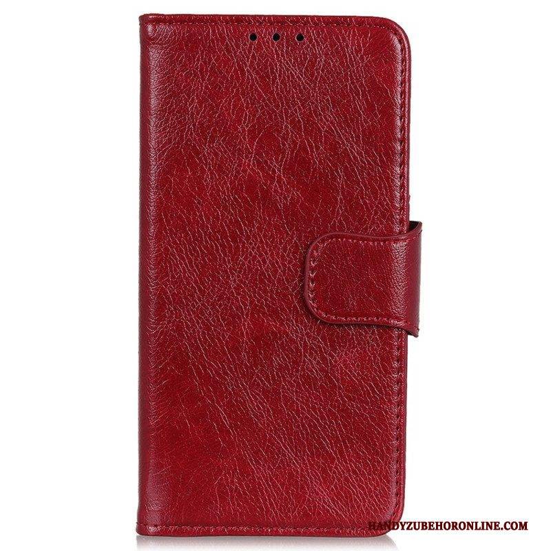 Flip Case Für Xiaomi Redmi Note 12 4G Gespaltenes Nappaleder