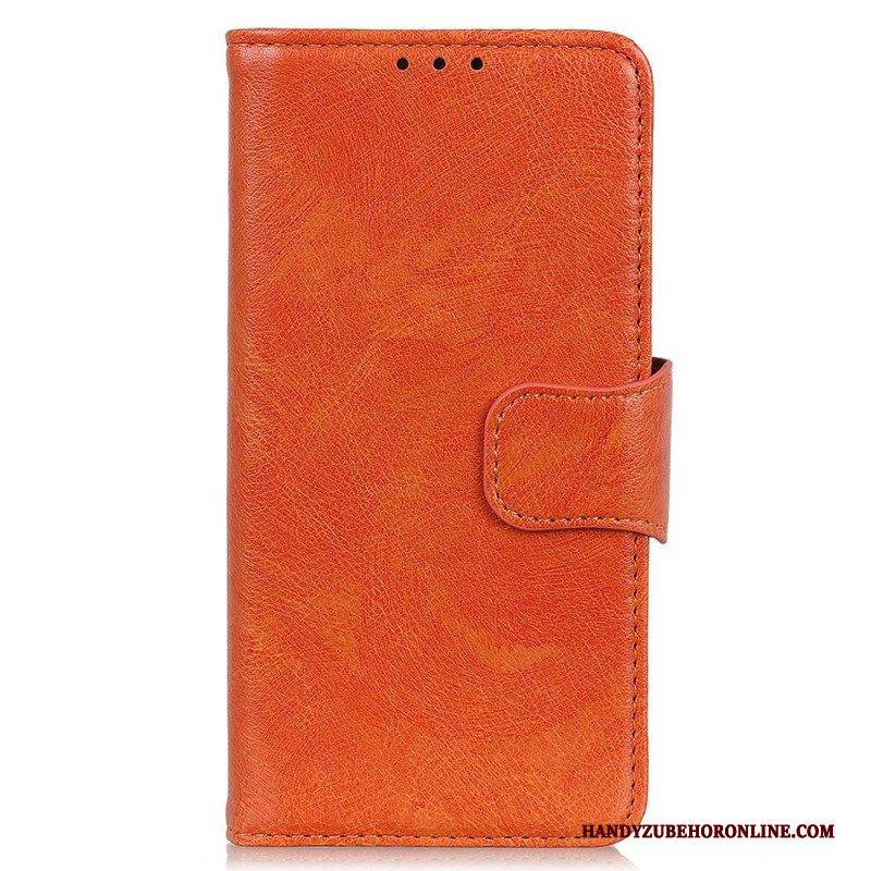 Flip Case Für Xiaomi Redmi Note 12 4G Gespaltenes Nappaleder