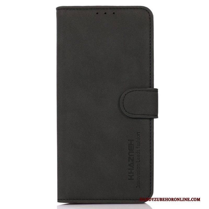 Flip Case Für Xiaomi Redmi Note 12 4G Khazneh-ledereffekt