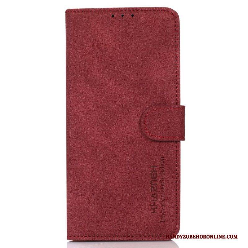 Flip Case Für Xiaomi Redmi Note 12 4G Khazneh-ledereffekt