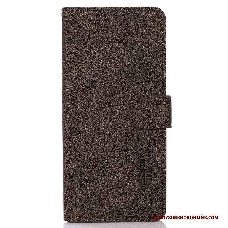 Flip Case Für Xiaomi Redmi Note 12 4G Khazneh-ledereffekt