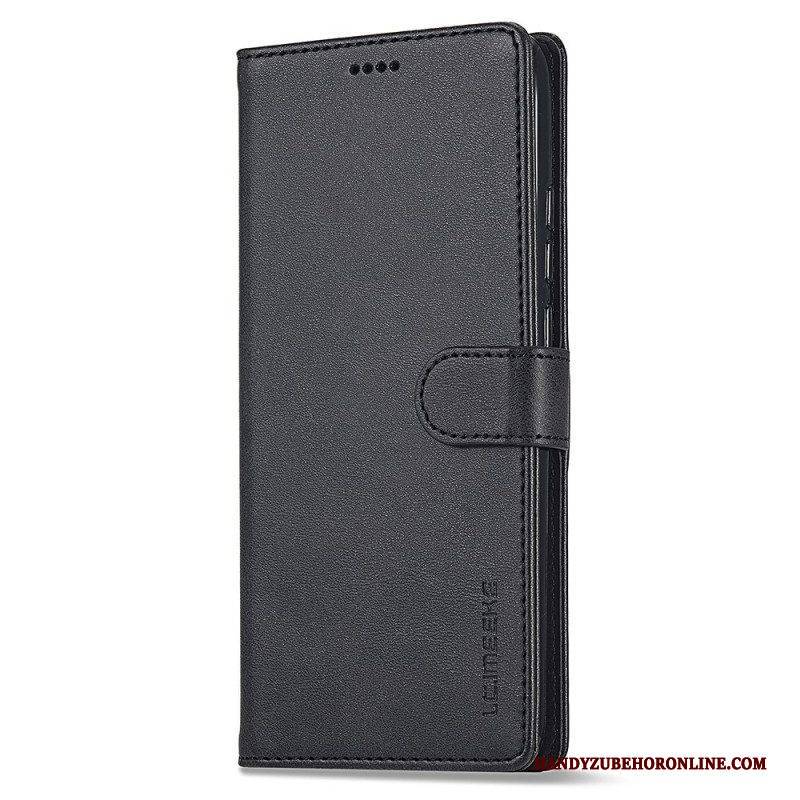 Flip Case Für Xiaomi Redmi Note 12 4G Ledereffekt Lc.imeeke