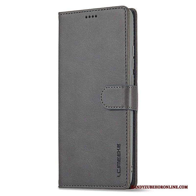 Flip Case Für Xiaomi Redmi Note 12 4G Ledereffekt Lc.imeeke