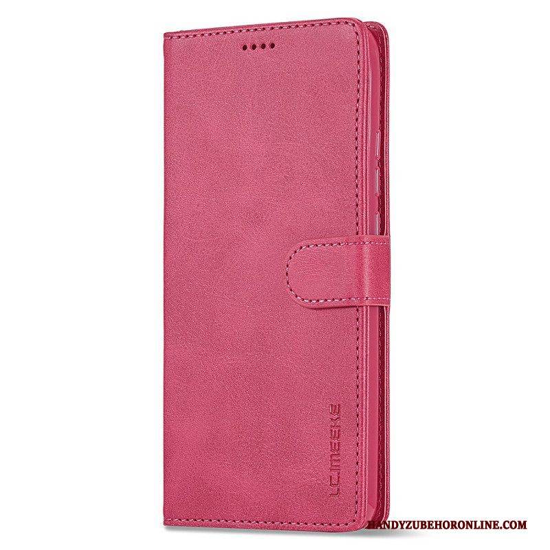 Flip Case Für Xiaomi Redmi Note 12 4G Ledereffekt Lc.imeeke