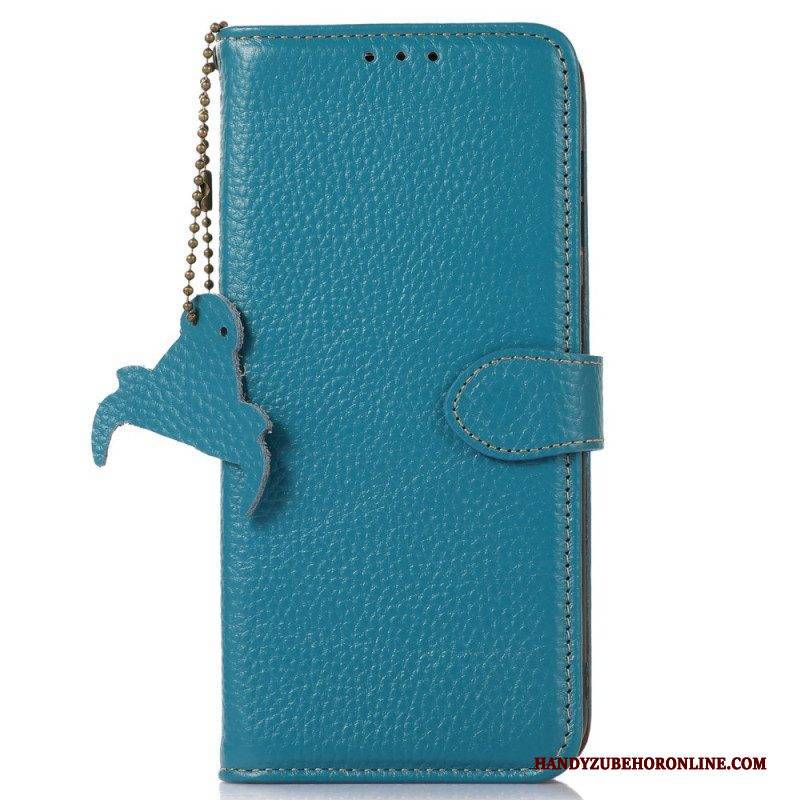 Flip Case Für Xiaomi Redmi Note 12 4G Rfid Aus Echtem Leder