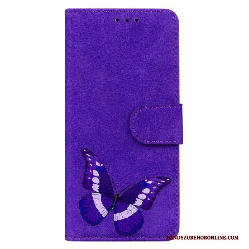 Flip Case Für Xiaomi Redmi Note 12 4G Schmetterlingsdesign