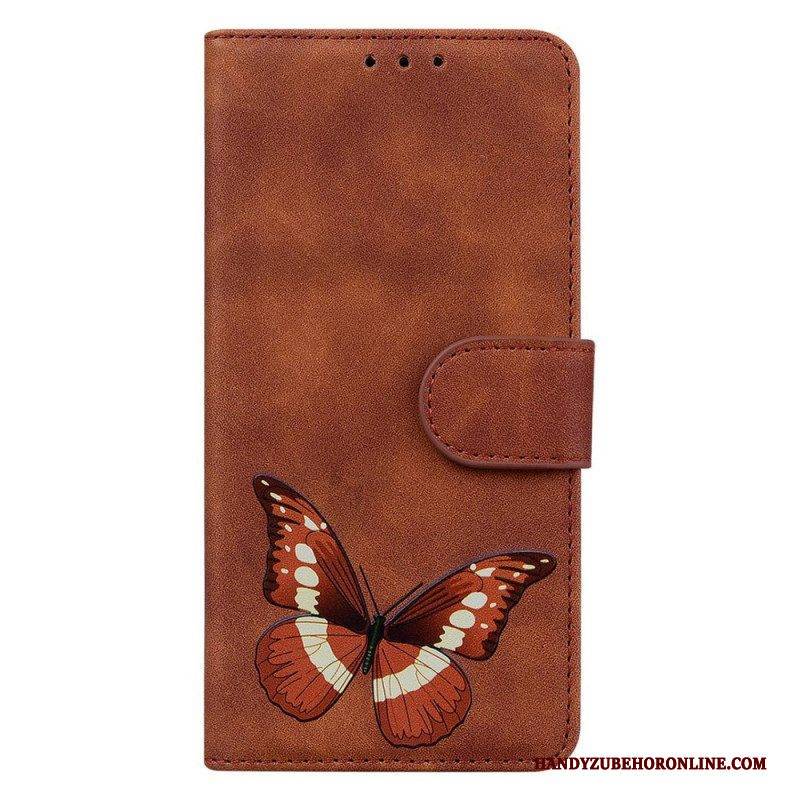 Flip Case Für Xiaomi Redmi Note 12 4G Schmetterlingsdesign