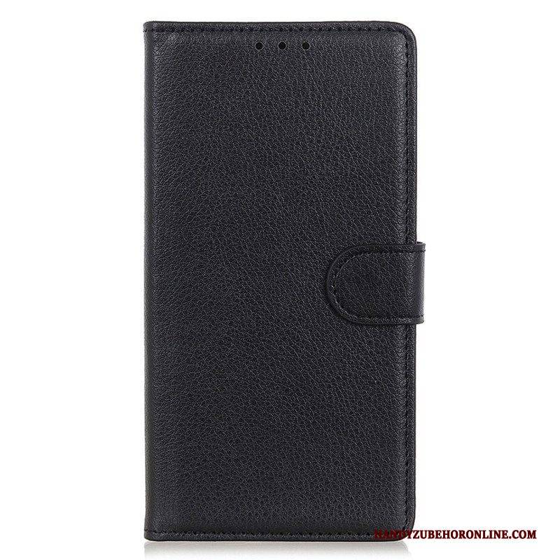 Flip Case Für Xiaomi Redmi Note 12 4G Traditionelles Kunstleder