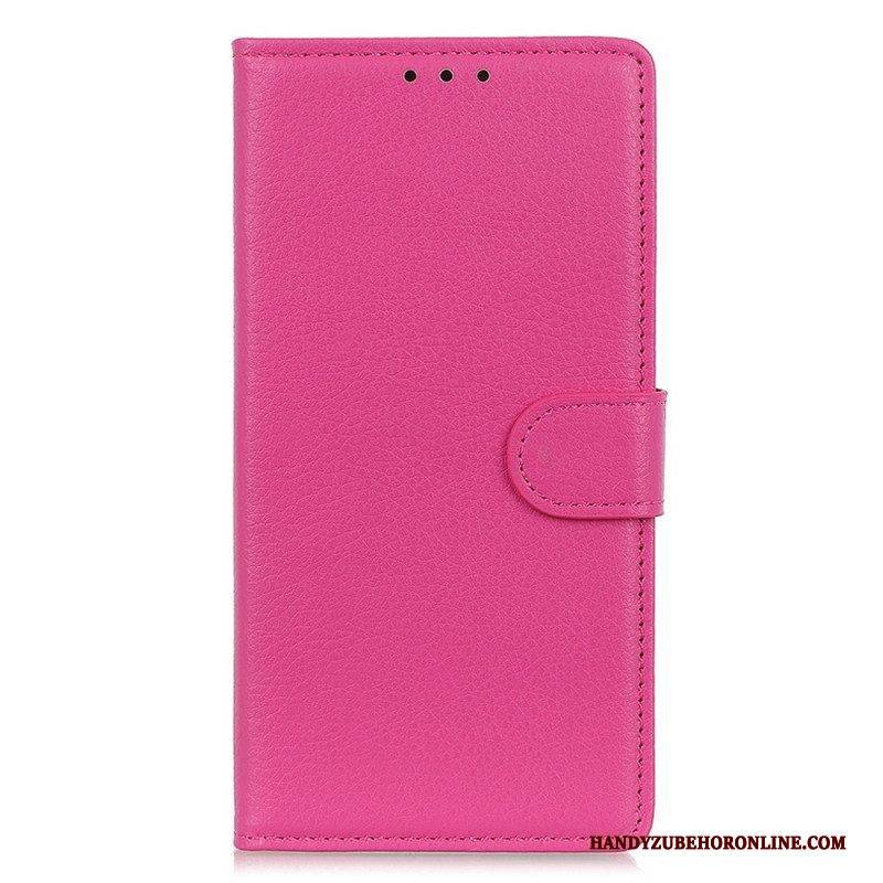 Flip Case Für Xiaomi Redmi Note 12 4G Traditionelles Kunstleder