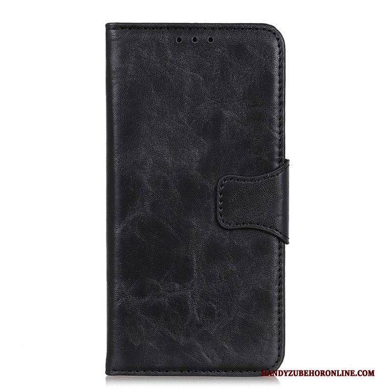 Flip Case Für Xiaomi Redmi Note 12 4G Wendeverschluss Aus Spaltleder