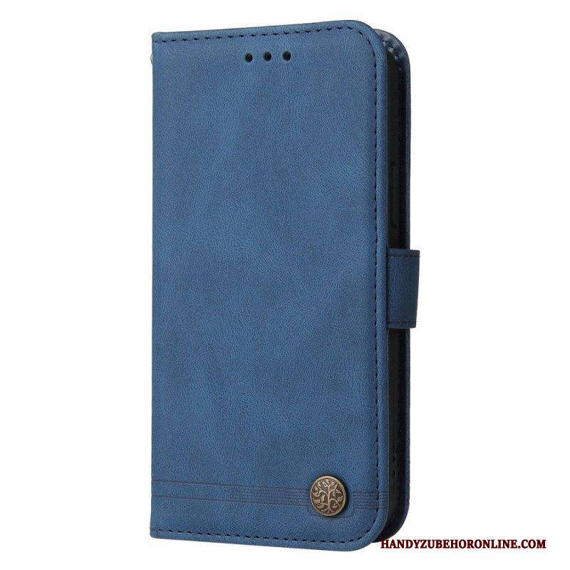 Flip Case Für Xiaomi Redmi Note 12 5G Lederstil Mit Dekorativer Niete