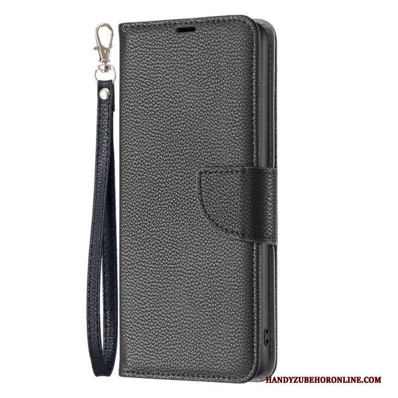 Flip Case Für Xiaomi Redmi Note 12 5G Litschi-schrägverschluss