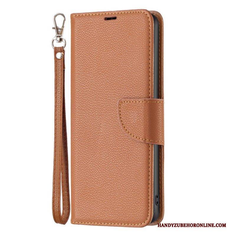 Flip Case Für Xiaomi Redmi Note 12 5G Litschi-schrägverschluss