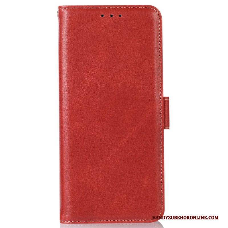 Flip Case Für Xiaomi Redmi Note 12 5G Rfid-funktion Aus Echtem Leder