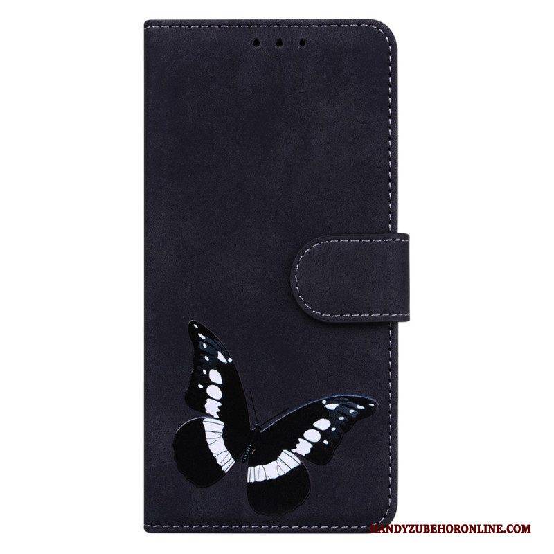 Flip Case Für Xiaomi Redmi Note 12 5G Schmetterlingsdesign